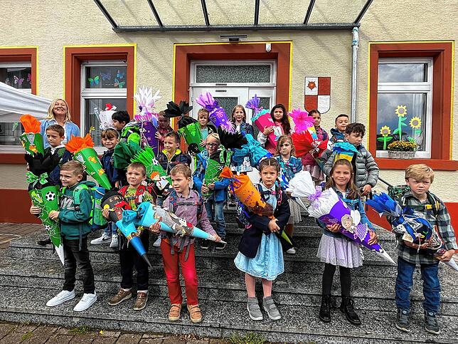 Außenstelle Allmendshofen, Erich Kästner Schule: die Klasse 1d mit Klassenlehrerin Nicole Reichle.