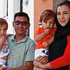 Ein Jahr nach ihrer Flucht über den Kabuler Flughafen fühlen sich Sajjad (31) und Khadija (22) mit ihren Söhnen Yaser (2, links) und ...