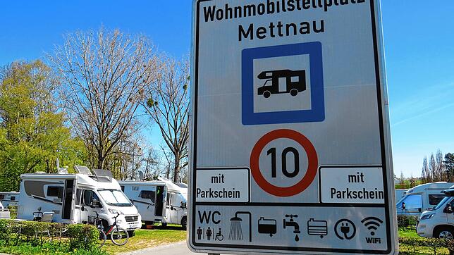 Die Radolfzeller Wohnmobilstellplätze (hier auf der Mettnau) sorgten 2024 für weniger Übernachtungen als im Vorjahr – ebenso wie andere ...