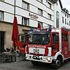 Eine ausgelöste Brandmeldeanlage im Hotel über dem Brauhaus in der Singener Innenstadt beschäftigt die Feuerwehr.