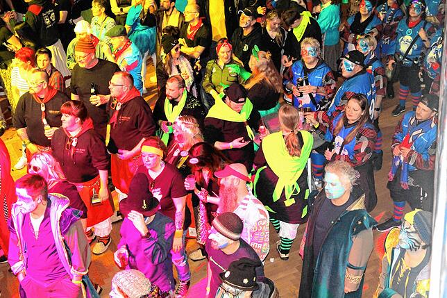 Bild 16: Mitreißende Guggenmusik bestimmte das 20- jährigen Jubiläum der „Brändbach Hupä“ in Bräunlingen.