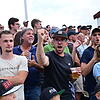 Dieses Bild zeigt die ganze Stimmungspalette beim Spiel der Villinger gegen Heidenheim. Anfeuernder und aufmunternder Jubel und ...