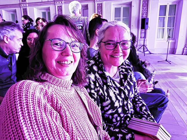 „Absolut super“ meinen Barbara Straub (links) und Elvira Bäurer zu der Veranstaltung.