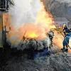 Eine starke Rauchentwicklung zog der Fahrzeugbrand in Lengenfeld nach sich.