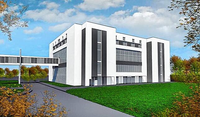 So soll das neue Gebäude von Takeda nach der Fertigstellung in 2025 aussehen.