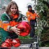 Auf neuen Weihnachtschmuck für den Advent 2023 dürfen sich außer Keshia Preuß und Monika Beder aus der Stadtgärtnerei auch die ...