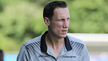 Andreas Keller (Trainer 1.FC Rielasingen-Arlen) muss eine ganz bittere Niederlage verkraften.