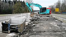 In Hüfingen wird seit Ende März die Brücke saniert. Nun wird eine Umleitung fällig.