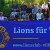 Sie sind einsatzbereit und freuen sich auf ein tolles Weinfest: die Mitglieder der Lions und der helfenden Vereine.