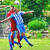 Torloses Hinspiel: Florian Weber (links gegen Jörg Isele) musste mit dem FC Dachsberg gegen den SV Berau mit einem 0:0 zufrieden sein.