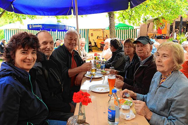 Bild 9: Drei Tage lang feierte Unadingen das Geranienfest