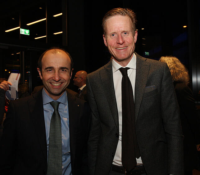 Die Chefs zweier Konstanzer Traditionsfachgeschäfte: Optikfachhändler Michael Hepp (links) und Bekleidungsfachhändler Ottmar Zwicker.