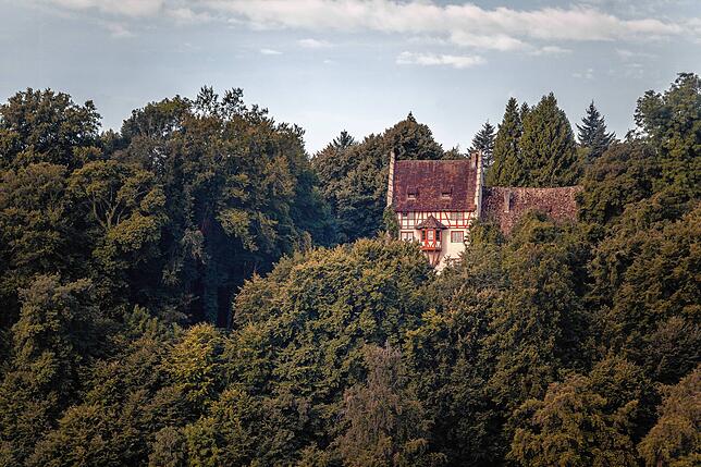 Der Burghof bei Wallhausen.