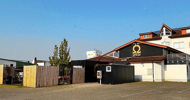 Der Club Omega in der Raiffeisenstraße.