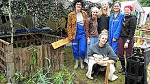 Endlich schönes Wetter im Zeltlager Rammetshofen (von links): Marlena, Olivia, Pia, Katharina, Lara und Karolina (vorne) haben Spaß beim ...