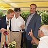 Oberbürgermeister Philipp Frank (von links), der Jubilar Adolf Bornhauser (CDU) und der Landtagsabgeordnete Felix Schreiner (CDU) im ...