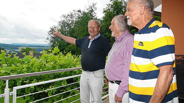 Sehnsucht? Präsident Bruno Auf der Maur, Webmaster Josef Eisenlohr und Vizepräsident Hans-Ulrich Keller (von links) vom Schweizer-Verein ...