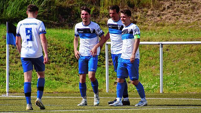 So wollen sich die Tennenbronner Spieler auch in den Aufstiegsspielen zur Landesliga gegen Öhningen-Gaienhofen freuen.