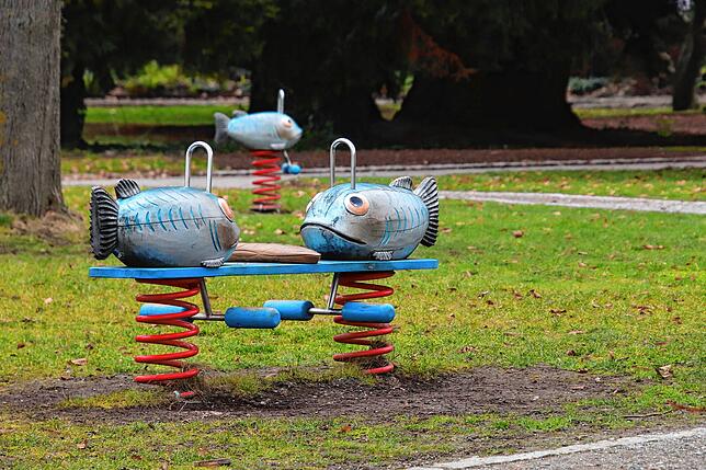 Bild 4: Überbleibsel  der Landesgartenschau: Parkanlagen vor Wiedereröffnung