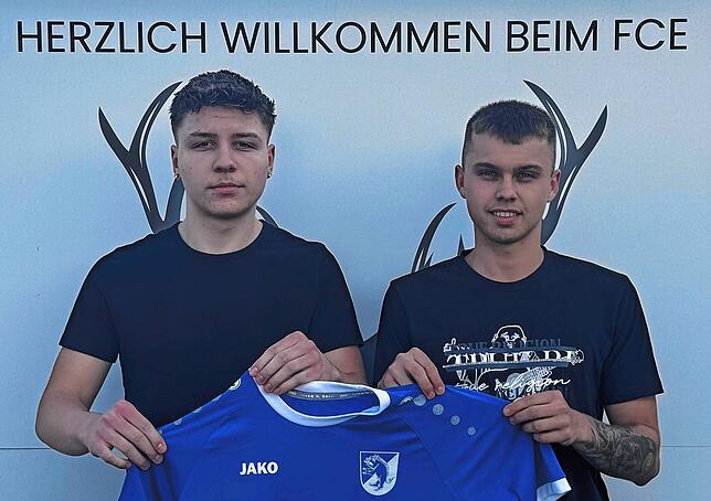 Neu beim FC Erzingen: Luca Rosa (links) kommt vom FC Schaffhausen, Kamil Bednarek vom SV Blau-Weiß Murg.