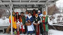 Ein buntes Bild an Narrenfiguren ergeben sich aus den beiden Wolterdinger Narrenvereine. (Von links) die Weiherhexen, ein Garden ...