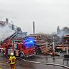 Der Brand in Murg-Hänner war von weither zu sehen. Die Löscharbeiten waren anspruchsvoll für die Feuerwehren. Dieses Bild entstand am ...