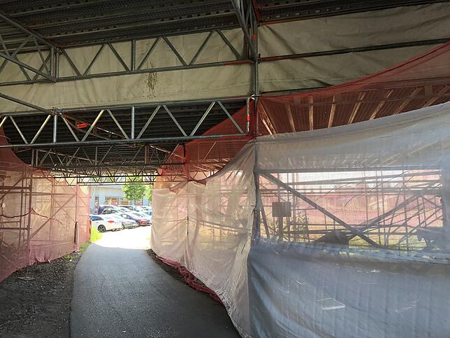 Bild 22: Seit einem Jahr wird die Kolpingbrücke saniert. Eine Chronologie der Baustelle und ihre Auswirkungen auf den Verkehr