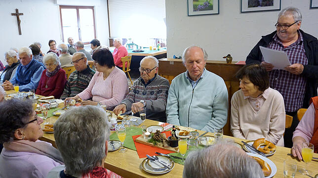 Zum traditionellen Neujahrsempfang fanden sich die Mitglieder des Untermettinger Seniorenclubs &bdquo;Die fidelen Steinatäler&ldquo; im ...