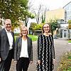 Im Garten des Amtsgerichts Singen (von links): Christoph Reichert, Präsident des Konstanzer Landgerichts, Anke Baumeister, Richterin am ...