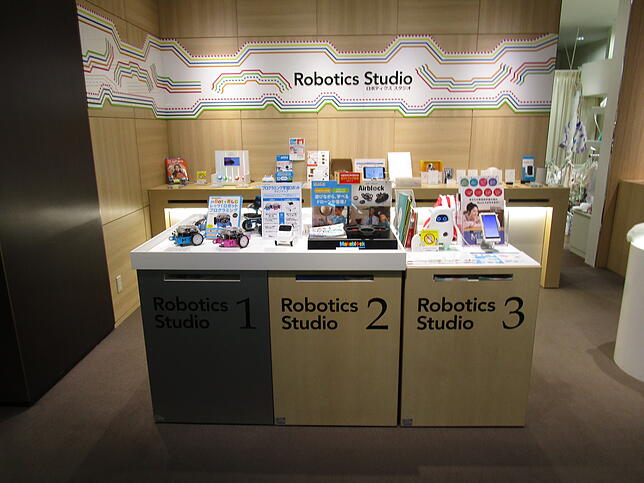 Die Roboter-Abteilung im Kaufhaus.