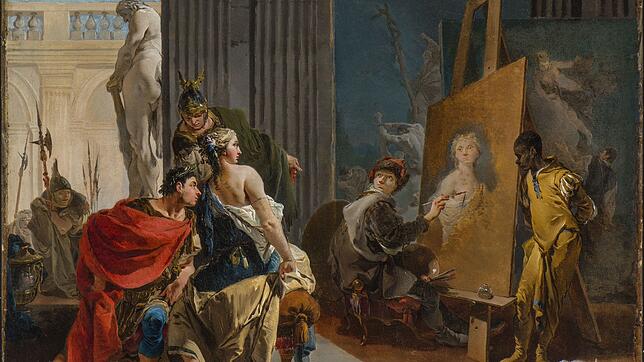 Ein Meisterwerk von Giovanni Battista Tiepolo: &bdquo;Apelles und Campaspe&ldquo; (um 1725/30).