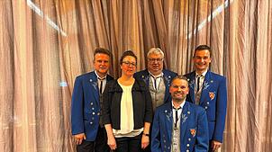 Sie leiteten die Geschicke des Musikvereins Grimmelshofen (von links): Edmund Burger (1990 bis 2002), Sybille Kehl (2002 bis 2004), ...