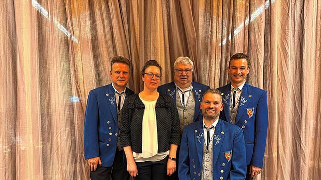 Sie leiteten die Geschicke des Musikvereins Grimmelshofen (von links): Edmund Burger (1990 bis 2002), Sybille Kehl (2002 bis 2004), ...