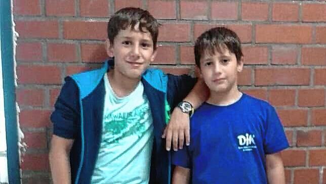 Ibrahim und Hussam Haj Issam bei ihrem Wiedersehen in Deutschland.