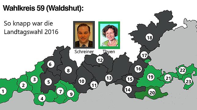 Bild : 2016 liegt im Wahlkreis Waldshut die Sensation in der Luft: Rückblick auf die Landtagswahl