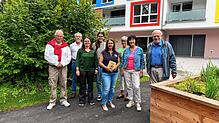 Macher der Aktionen (von links): Karl Lotz (Reparatur-Café), Reinhard Lindenhahn (Freundeskreis Stadtbibliothek), Sarah Hildebrand (Kur ...