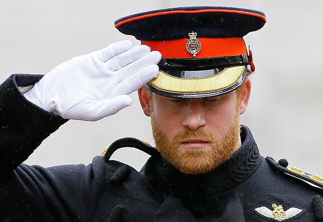 Prinz Harry in Uniform.
