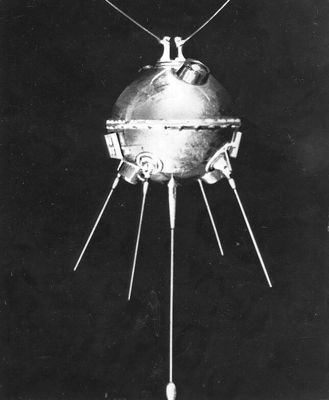 Mondsonde "Luna 1" 02.01.1959, Russland, Moskau: Die sowjetische Mondsonde "Luna 1". Am 4. Januar 1959 sollte die Sonde auf dem Mond aufsetzen. Doch sie ...