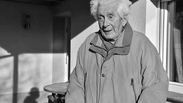 Karl Griesbaum ist im Alter von 105 Jahren gestorben &ndash; hier ein Foto von 2020.