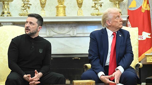 Wolodymyr Selenskyj und Donald Trump schauen in ganz verschiedene Richtungen – und wir sind gefühlt mittendrin.