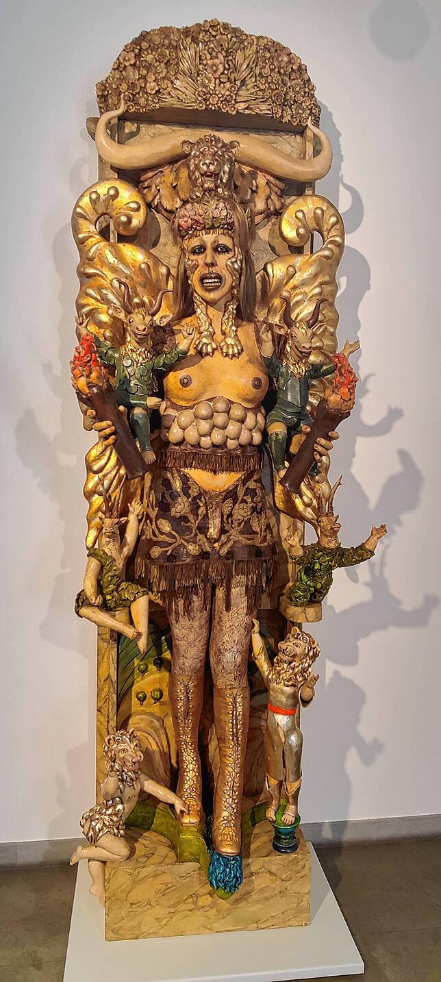 Peter Diederichs‘ „Artemis“ (1975) zeigt sich ebenso theatralisch wie ironisch.
