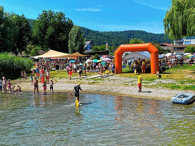 Bild 8: Bilder vom Seeschwimmen 2023 am See-Ende