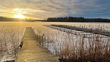 Die Landschaft hat die Gäste aus Deutschland fasziniert. Die Winter im Südwesten von Finnland sind dunkel und kalt. Januar und Februar ...
