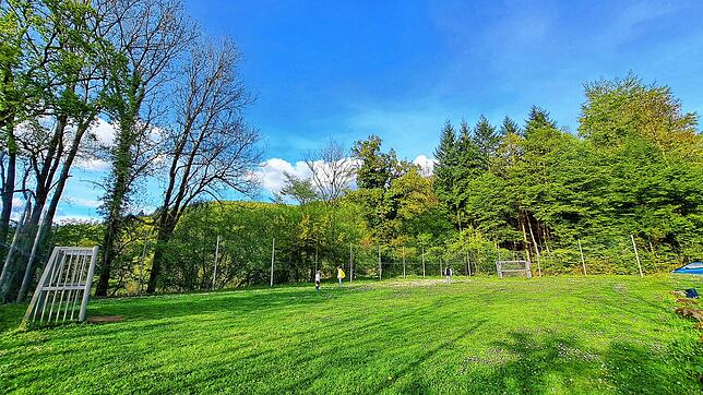 Hoch oben am Meierhof thront mit der schönste Bolzplatz von Wehr.
