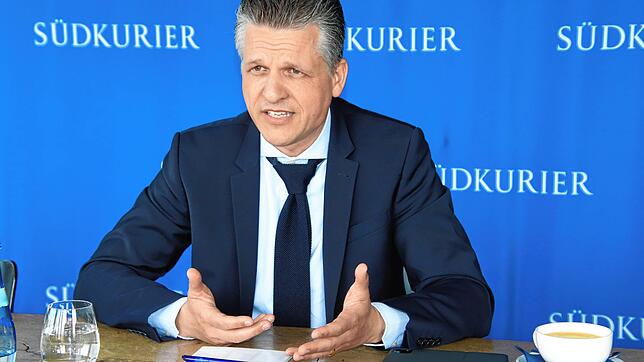 Thorsten Frei beim SÜDKURIER-Redaktionsgespräch, das Foto stammt aus dem vergangenen Jahr.