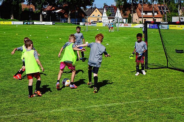 Trainiert wurden während des Fußballcamps beispielsweise Dribbling und Passspiel.