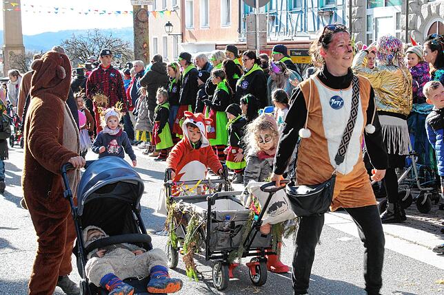 Bild 34: Kinderumzug und Setzen des Kindernarrenbaums in Stockach (Teil 1)
