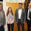 Die besten Probenbesucher im Jahr 2017 wurden ausgezeichnet: Vorsitzender Martin Hornung (von links), Selina Wehle, Ralf Wolf und ...
