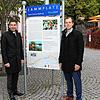 Sehen für Donaueschingen gute Chancen im Tourismus: OB Erik Pauly und Tourismus-Chef Andreas Haller am Startpunkt des Donauradwegs.