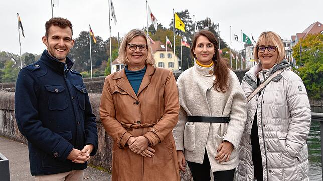 Haben sich ausgetauscht (von links): Steffen Günther (Rheinfelden/Baden), Silke d&lsquo;Aubert (Grenzach-Wyhlen), Corinne Caracuta ...
